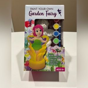 ⚪️❄️NWT Paint Your Own Garden Fairy, Ages 6+